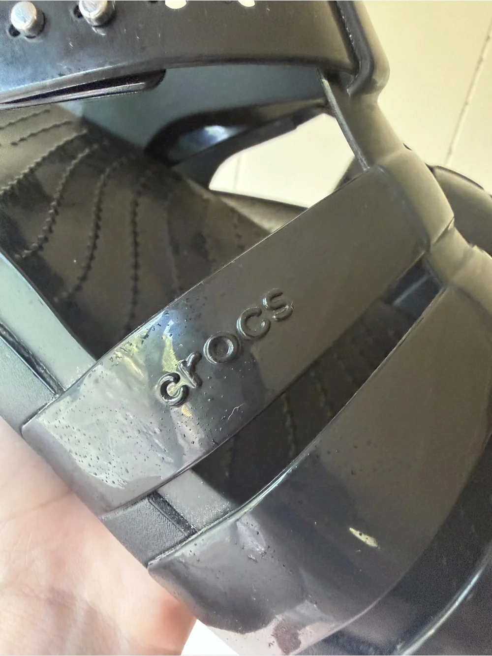 CROCS Black Jelly-Strap Sandals comfy summer